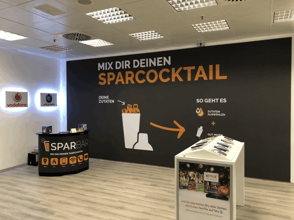 Sparbar Store: Stationärer Vertrieb umgesetzt durch die POS Promotion Agentur sell:active