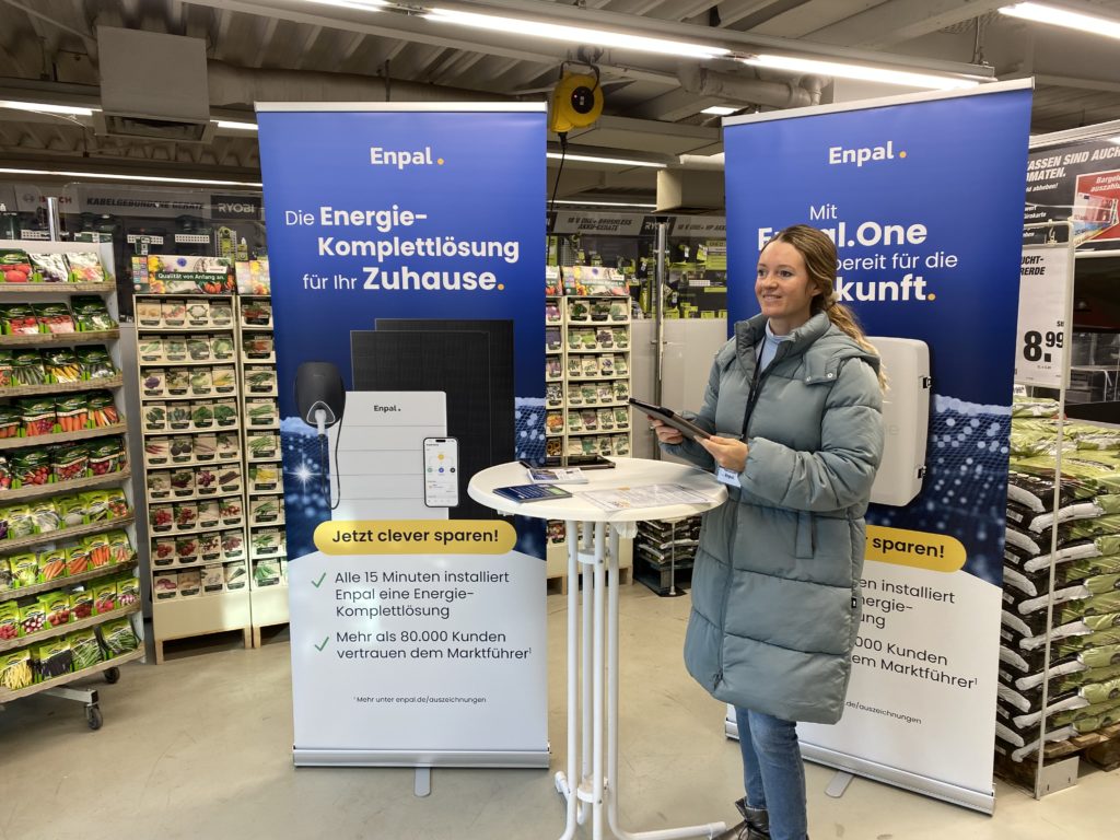 Enpal Herausforderung: Mobile POS Promotion für Solartechnologie durch die POS Promotion Agentur sell:active